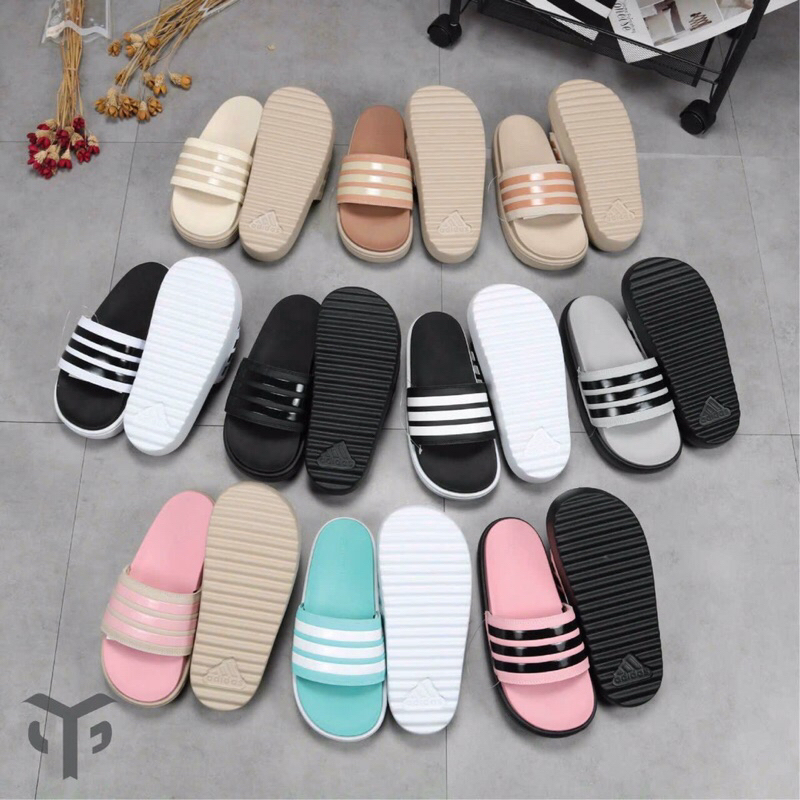 Dép Adilette Platform đế API cao 5cm- FULL BOX