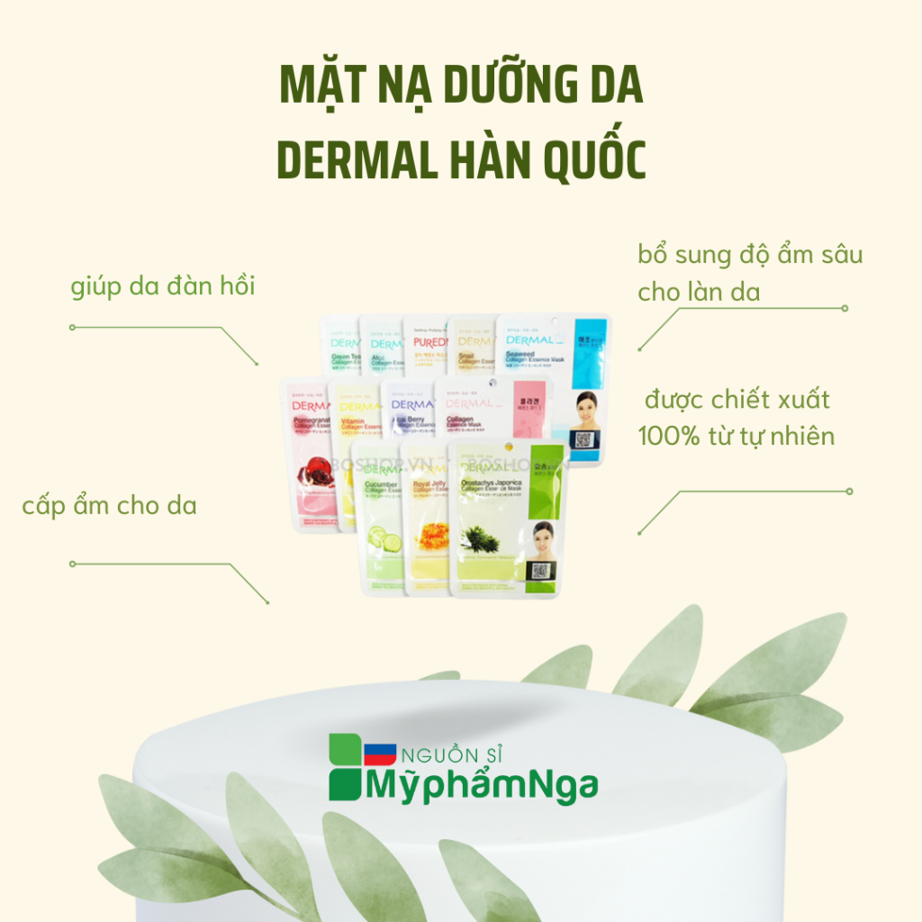 MẶT NẠ DƯỠNG DA DERMAL HÀN QUỐC