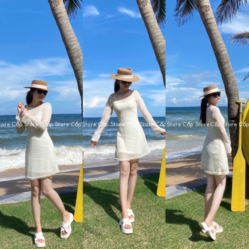 SET ĐẦM REN KÈM ĐẦM HAI DÂY