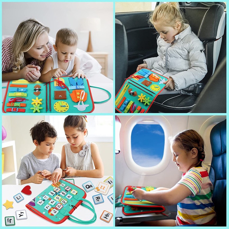 Đồ Chơi Bảng Kỹ Năng Sống Cơ Bản Montessori Giúp Bé Phát Triển Trí Tuệ