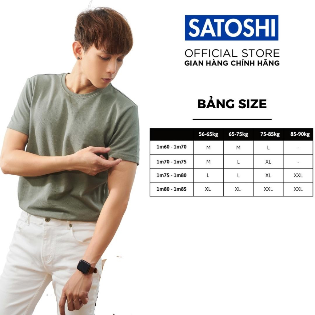 Áo thun Satoshi SATS90 X-Tee vải dệt kim Pique co giãn thoải mái