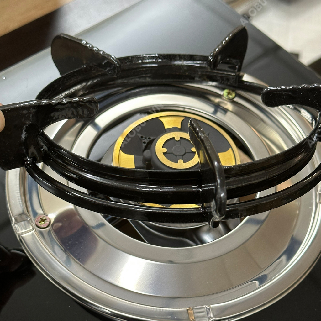 Bếp gas khung inox mặt kính FUJISHI KI-224A - MÂM CHIA LỬA ĐỒNG NGUYÊN KHỐI LỚN - Tiết kiệm gas - BH chính hãng 1 năm