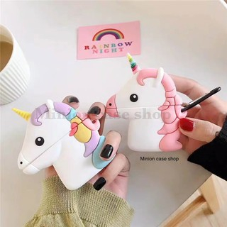 [Hàng loại 1] Ốp Airpods 1 và 2, tai nghe bluetooth i11,i12, i100, i9s... silicon 3D ngựa sừng Unico