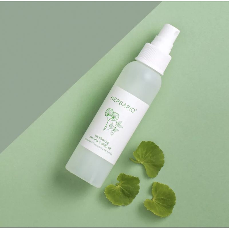 xịt khoáng rau má & diếp cá Herbario 100ml