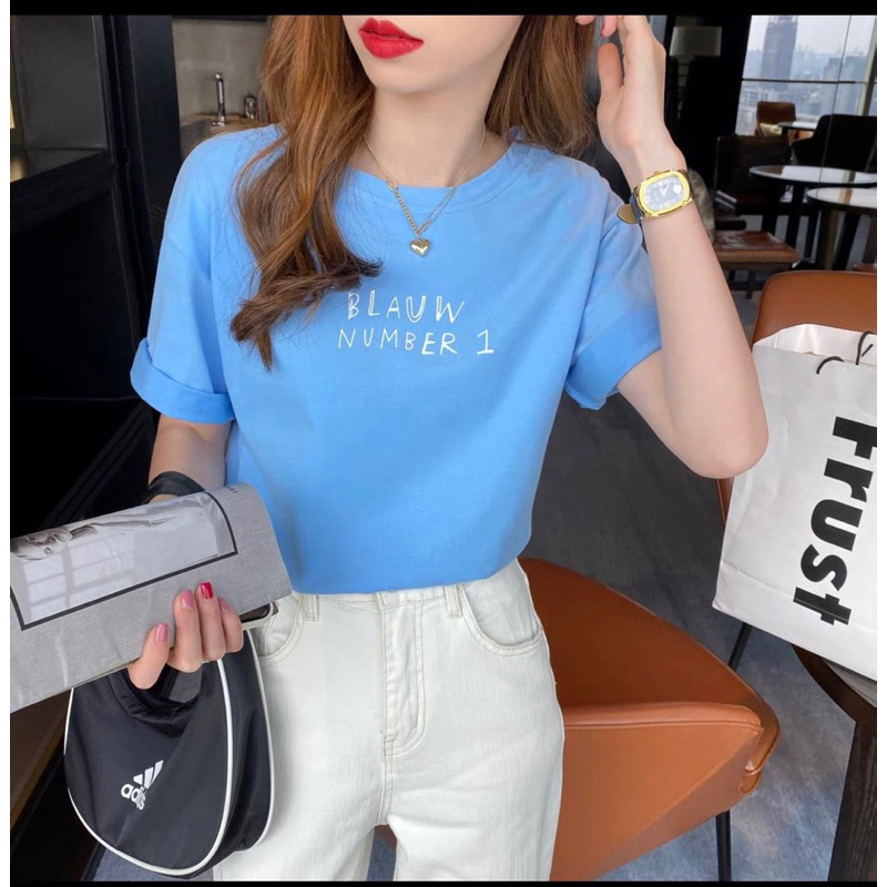 Áo thun thái nữ from vừa cổ tròn chất thun cotton thái mịn, mát, co dãn tốt, nhiều màu bao đẹp YOHOMI mã NUMBER 1