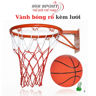 Vành bóng rổ 30,40,45cm tặng kèm lưới chất liệu sắt sơn tĩnh điện không rỉ, khung lưới bóng rổ tặng kèm lưới