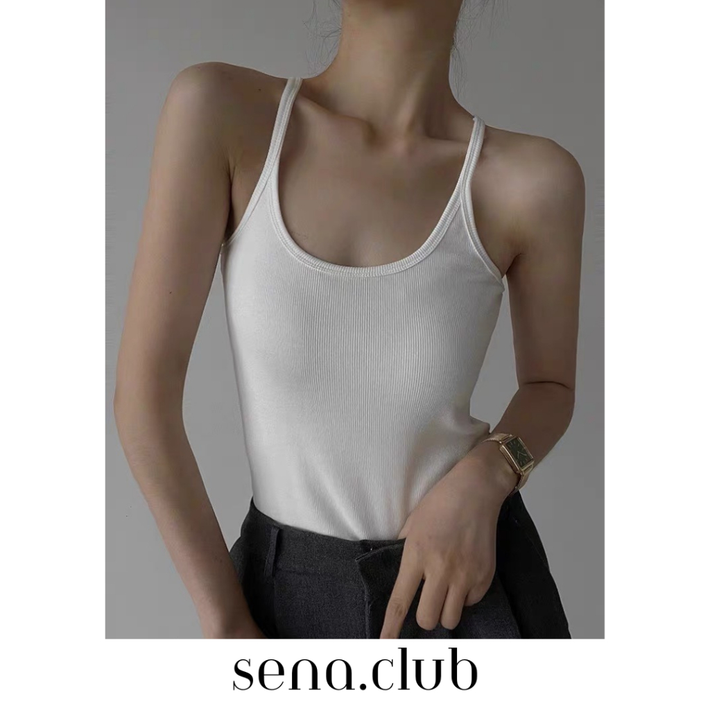 sena.club- Áo Ba Lỗ Dây Nhỏ DÁNG DÀI Nữ Trơn, Ôm Body Chất Tốt, Áo Ba Lỗ Nữ ôm thun gân mềm mát | BigBuy360 - bigbuy360.vn