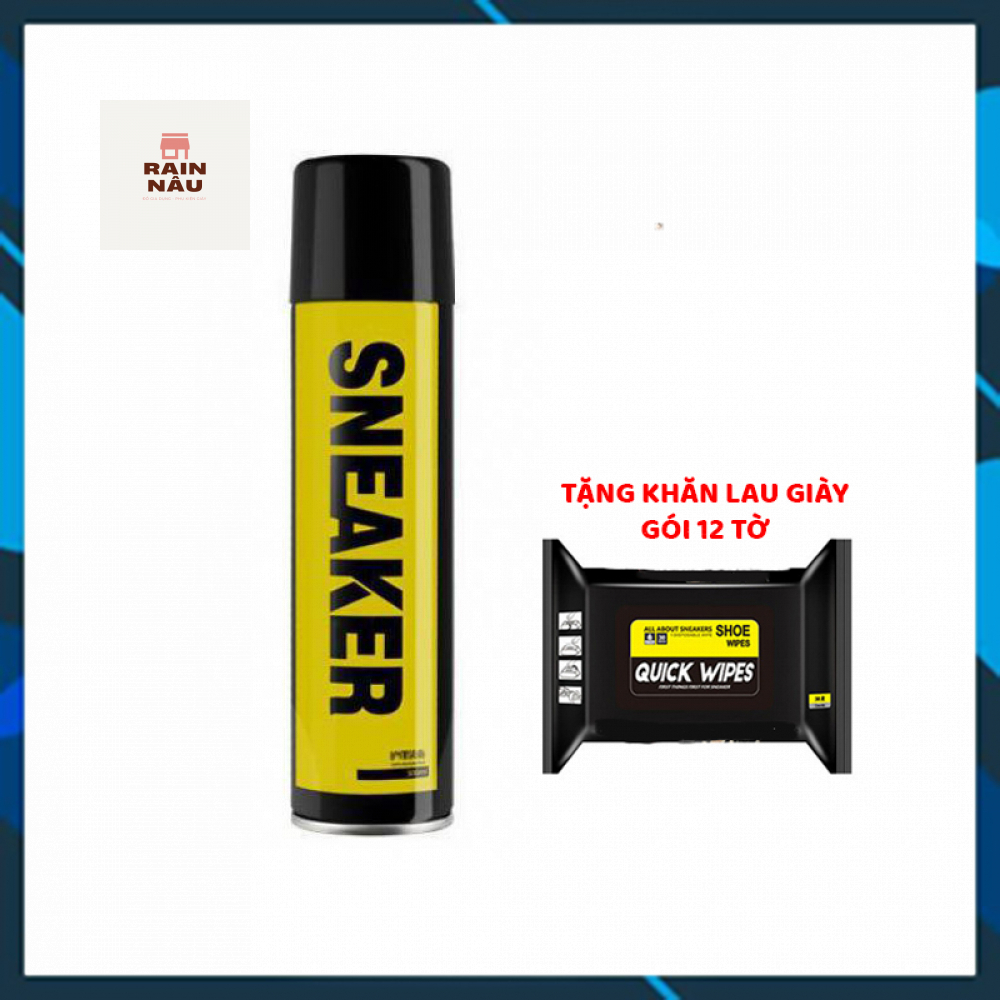 COMBO CHAI NANO CHỐNG THẤM 300ML VÀ KHĂN LAU GIÀY SNEAKER CHUYÊN DỤNG 32 TỜ
