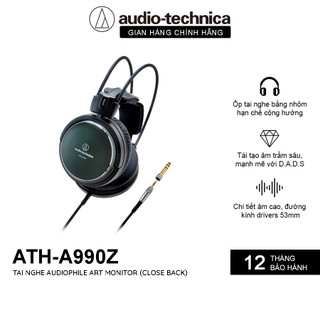 Tai Nghe Choàng Đầu Audio Techncia  Art Monitor (Close back) Audiophile ATH-A990Z Âm Thanh Hires - Hàng Chính Hãng