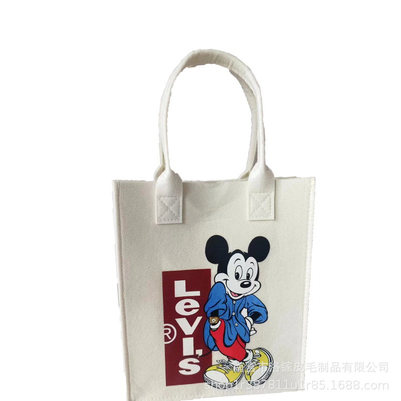 One Túi Xách Tay đa năng In Họa Tiết Hoạt Hình Dễ Thương Cho Học Sinh