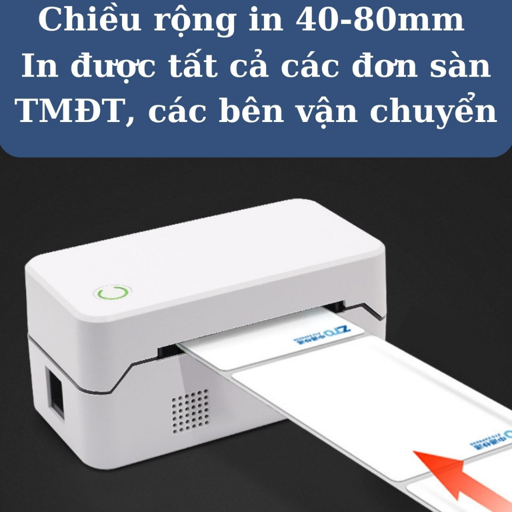 Máy In Nhiệt TDL408, In Qua Điện Thoại + Máy Tính, Là Dòng Máy chuyên in đơn hàng các sàn TMĐT, các bên vận chuyển