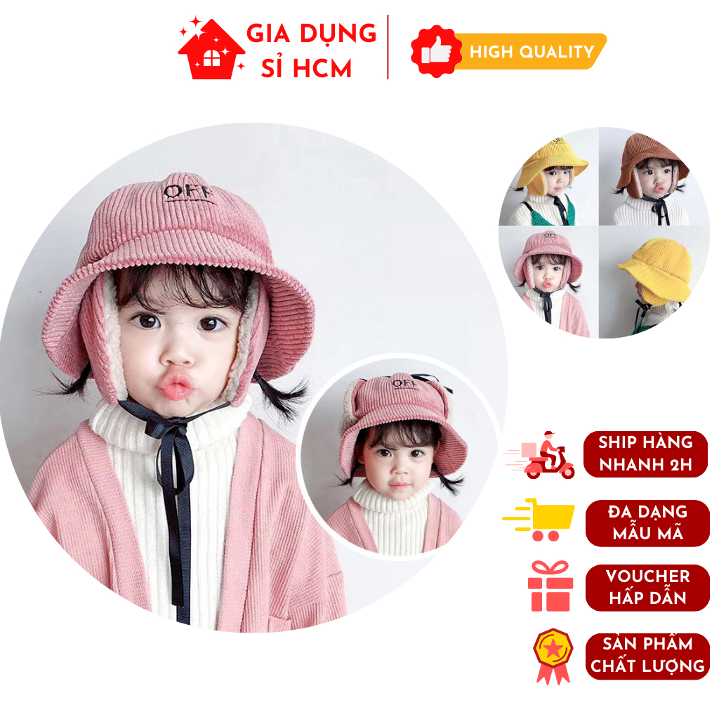Nón Tai Cừu Vải Nhung Giữ Ấm Tai Cho Bé, Màu Sắc Đáng Yêu Cute Phù Hợp Cho Cả Bé Trai Và Bé Gái