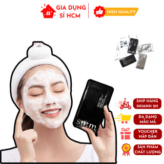 Mặt nạ thải độc da sủi bọt su:m bright award bubble de mask 2ml dưỡng trắng da