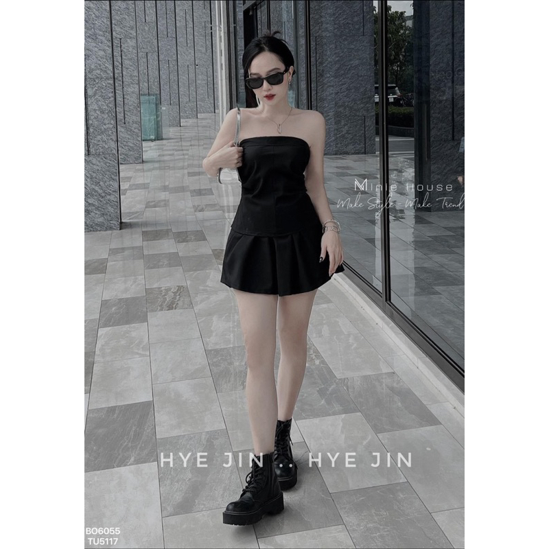 Bộ đầm nữ quây kaki siêu chất mặc du lịch dã ngoại