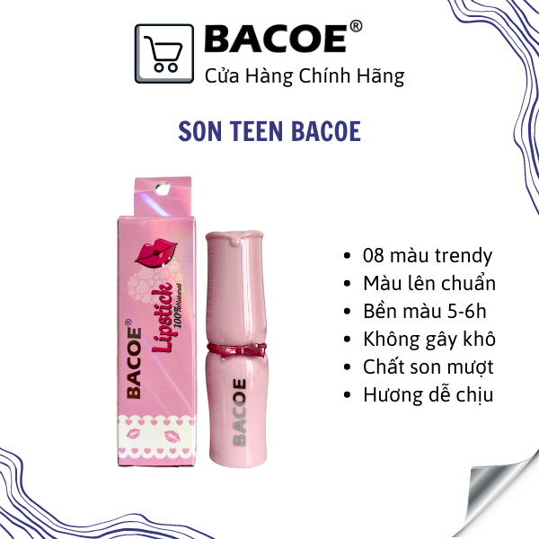 Son teen BACOE 8 Màu Son BACOE