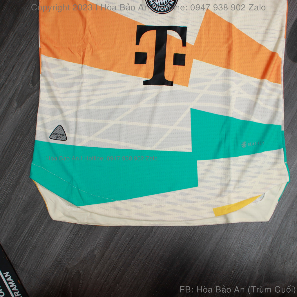 Set Bộ Quần Áo Bóng Đá Bayern Munich vàng Chanh  Mùa Giải 2023-2024 - Vải Gai Thái Chuẩn Áo Thi Đấu