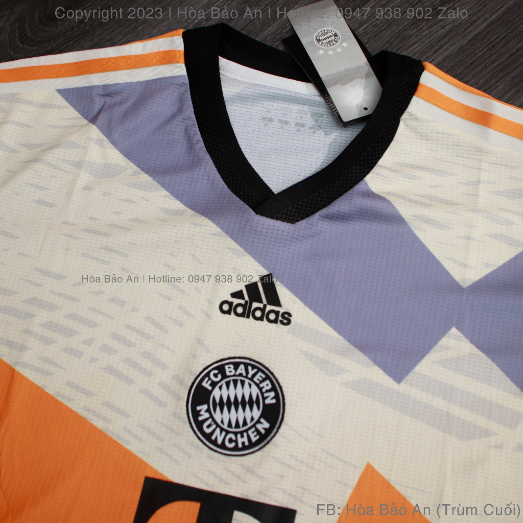 Set Bộ Quần Áo Bóng Đá Bayern Munich vàng Chanh  Mùa Giải 2023-2024 - Vải Gai Thái Chuẩn Áo Thi Đấu