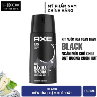 Xịt khử mùi toàn thân nam axe black 150ml chính hãng