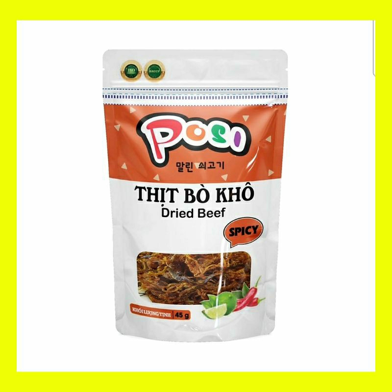 Thịt bò khô 45g PoSi đồ ăn vặt  Hà Nội siêu ngon