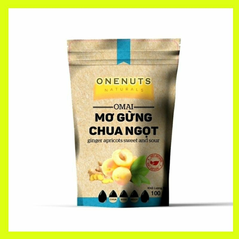 Ô mai-Mơ gừng chua ngọt 100g PoSi - Đồ ăn vặt Hà Nội