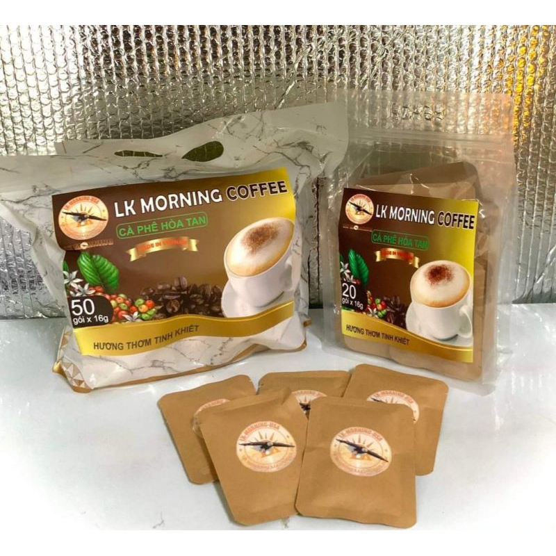 cafe dừa hoà tan LK MORNING (túi 20 gói)