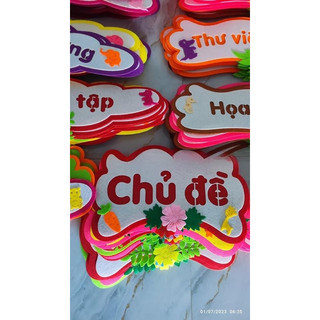 Tên góc nỉ chủ đề và 9 chủ đề trang trí lớp học mầm non - Màu sắc trang trí bảng chủ đề