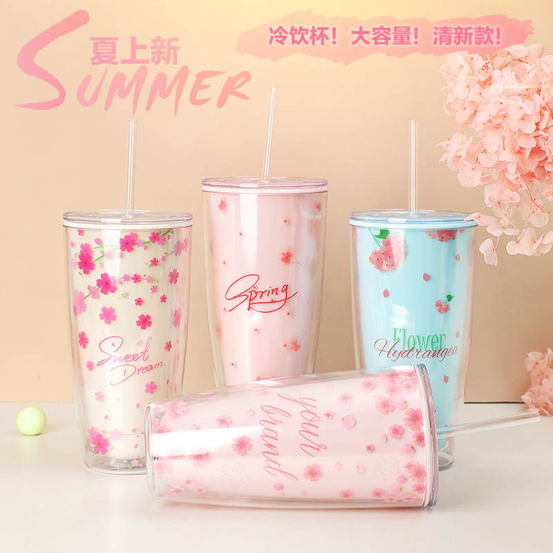 Ly Nhựa Hoa Anh Đào SAKURA 2 Lớp 750ml