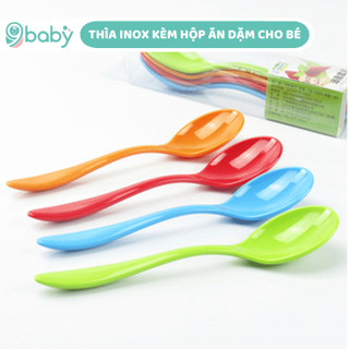 Set 4 thìa sắc màu full hộp inomata Nhật Bản