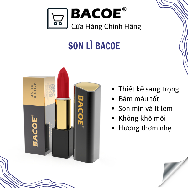 Son lì 2 in 1 BACOE 8 Màu