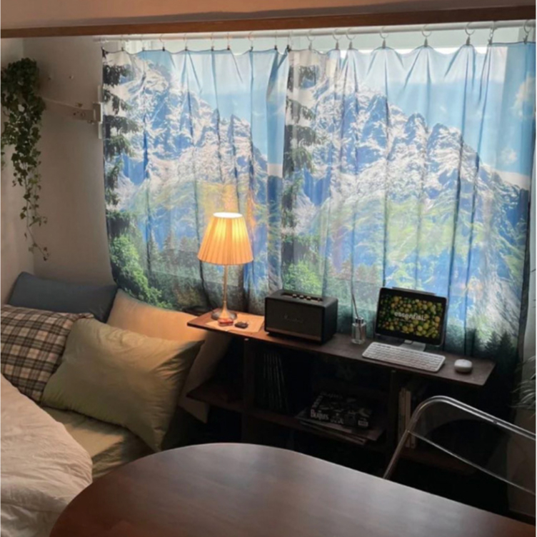 TỔNG HỢP RÈM VOAN IN HÌNH PHONG CẢNH - CHIFFON SCENERY CURTAIN