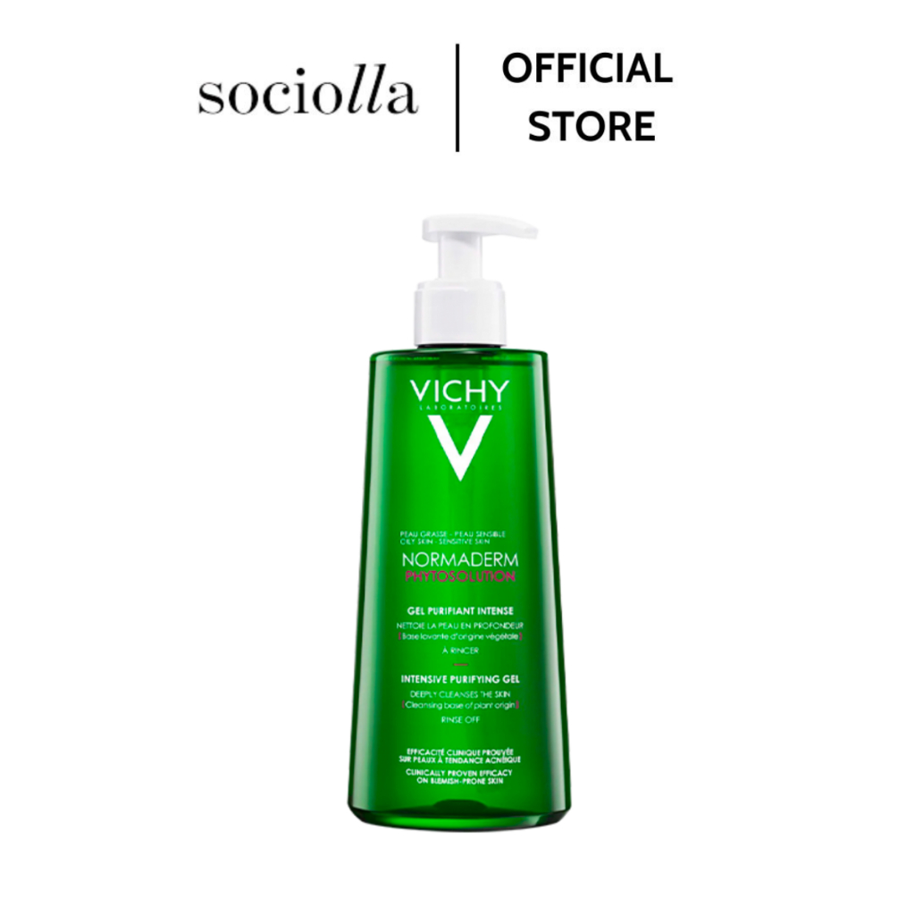 Gel Rửa Mặt Làm Sạch Sâu & Se Khít Lỗ Chân Lông Cho Da Dầu Mụn VICHY Normaderm