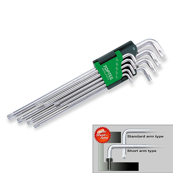 Bộ lục giác sao 9 món dài TOPTUL GAAL0923