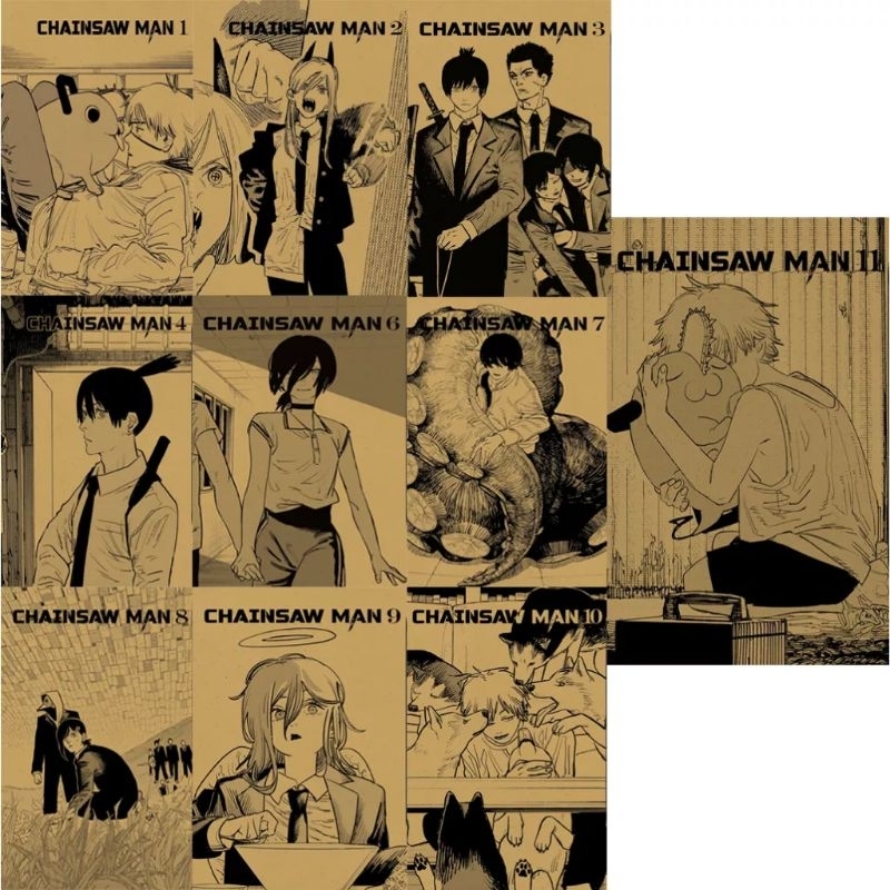 Chainsaw man 1_11 nguyên seal mới cứng