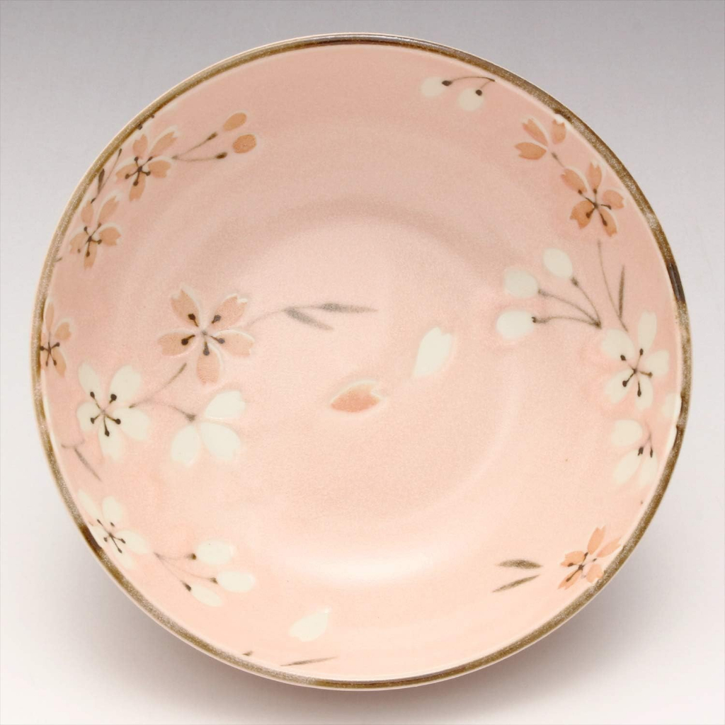 Bộ bát đĩa sứ cao cấp Nhật Bản, họa tiết hoa Sakura, kích thước đa dạng | Sa Maison x MinoWare