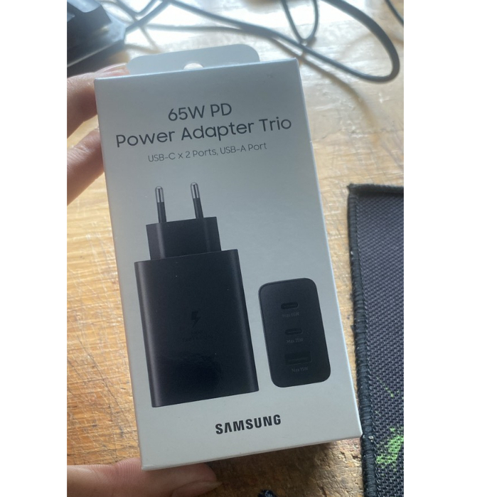 Bộ Sạc Siêu Nhanh SAMSUNG 65W Chính Hãng -TA865/EP-T6530N 3 CỔNG SẠC ,CỦ 65W . CÁP 5A,Mới 100%