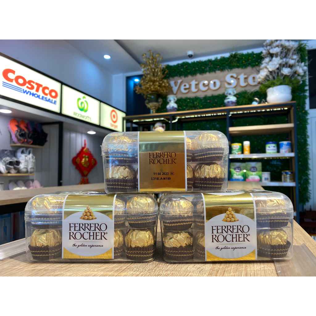 DATE 11.08.2023 - Kẹo Socola Ferrero Rocher 300g (Hộp 16 Viên)