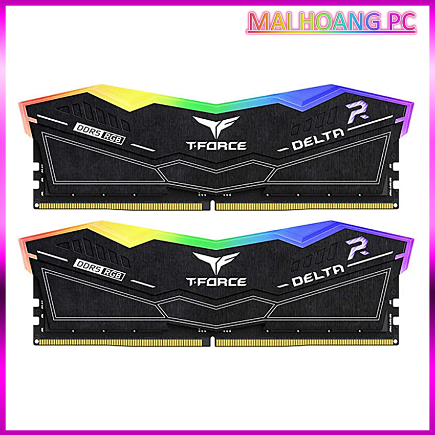 Ram TeamGroup T-Force Delta Black RGB 32GB DDR5 6000MHz