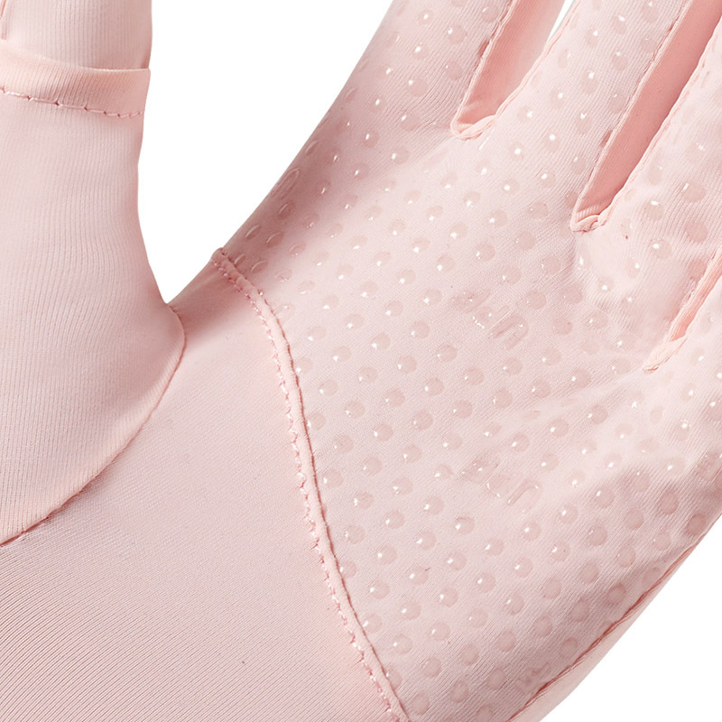 Găng tay chống nắng hai ngón lụa băng mùa hè mỏng thoáng khí lòng bàn tay thiết kế chống trơn trượt co giãn thoải mái