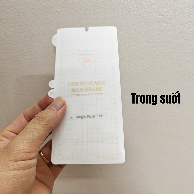 Miếng dán dẻo PPF cho Google Pixel 7 Pro Full màn hình bảo vệ máy