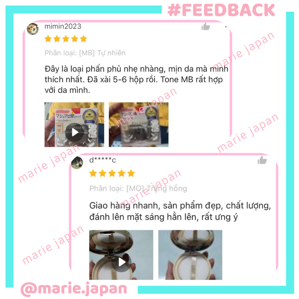 Phấn phủ Canmake Marshmallow Finish Powder Nhật Bản