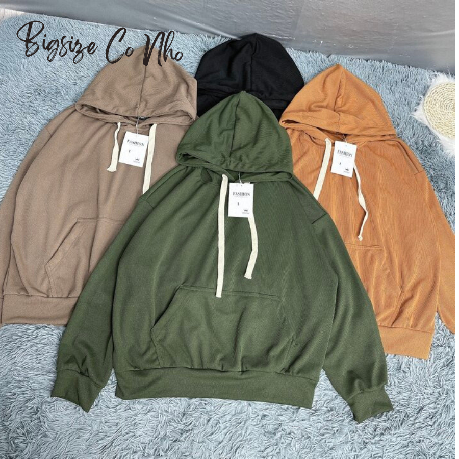 Áo Thun Bigsize Cô Nhỏ Tay Dài Phom Rộng Bomber Big Size Có Mũ Chống Nắng Vải Thun Gân Mềm Mát G127