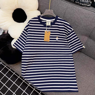 [ CHÍNH HÃNG ] ÁO THUN WHOAU KẺ SỌC UNISEX HÀN QUỐC