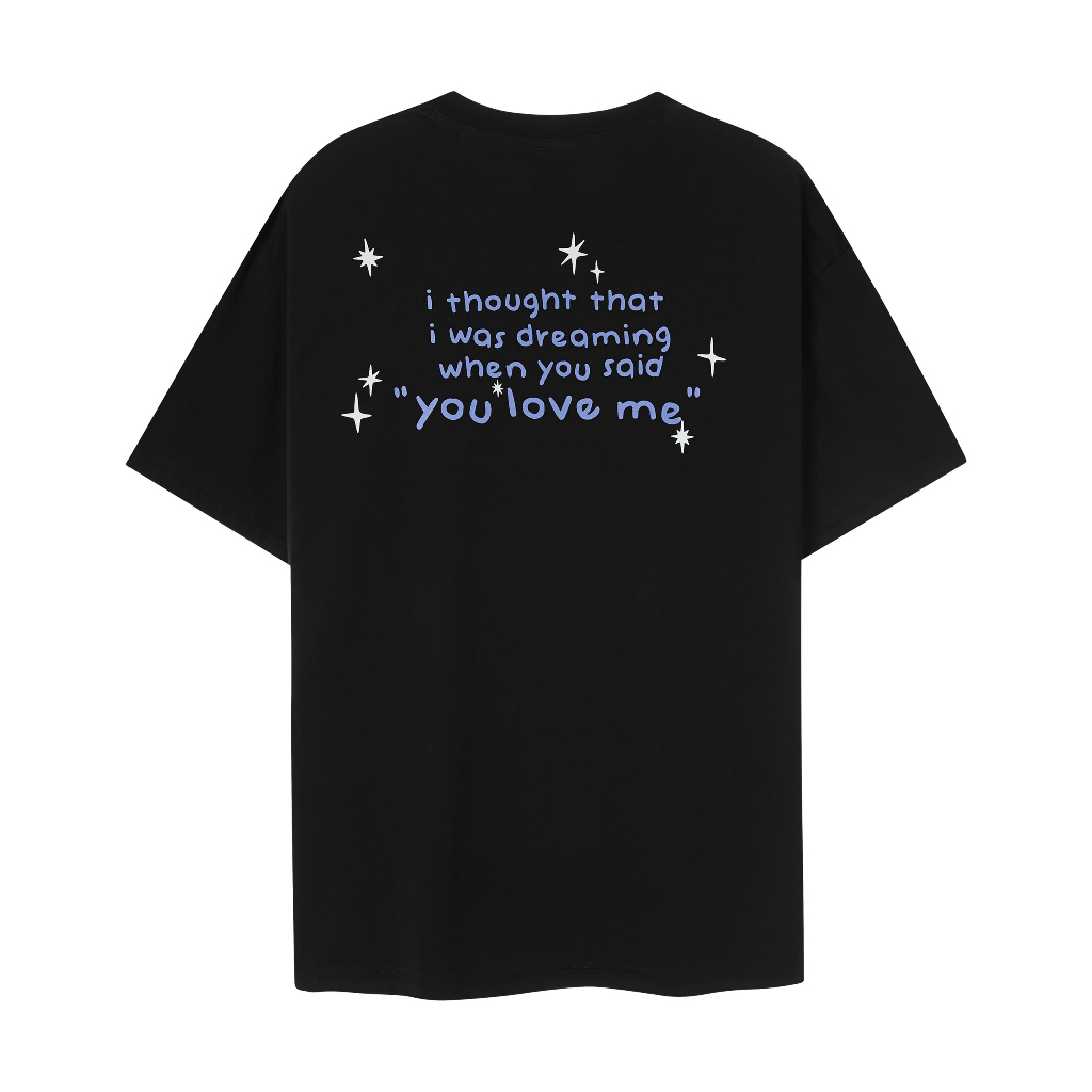 Áo thun unisex Staring Light Tee màu đen- Charm tee Onism