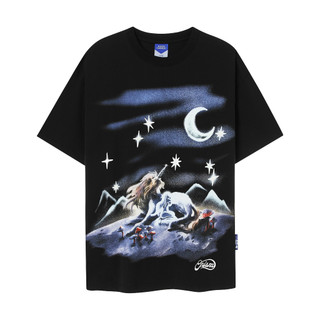 Áo thun unisex Staring Light Tee màu đen- Charm tee Onism