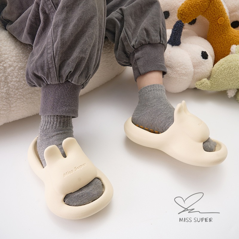 Dép tai thỏ cute Miss Super siêu nhẹ cực dễ thương dành cho bé gái- TĂNG 1 SIZE