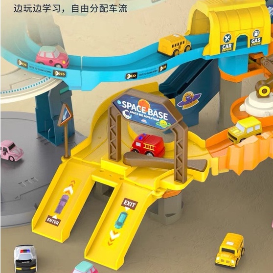 Đường hầm không gian kèm xe cho bé vô cùng vui nhộn, cho bé trai, bé gái từ 2 3 4 tuổi