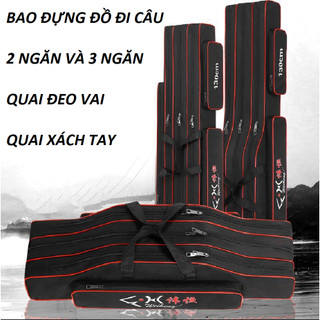 Túi Đựng Cần Câu Tay Đài Loan chống thấm nước Siêu Bền 2 và 3 ngăn cao cấp