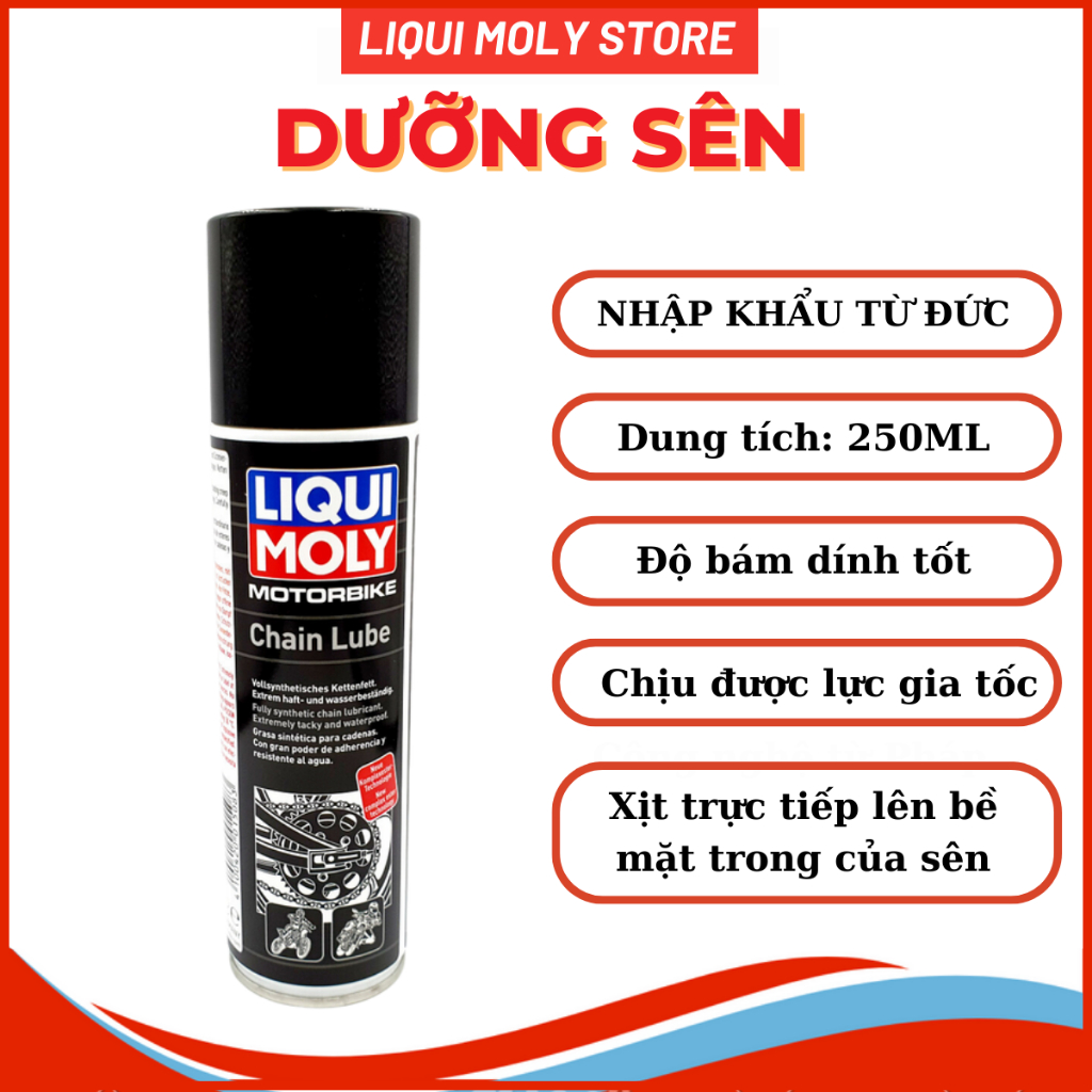 Chai dưỡng sên Liqui Moly 250ML-Sản xuất tại Đức