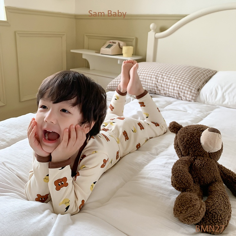 Bộ quần+ áo thu đông nhiều họa tiết cho bé trai bé gái -Sam Baby- BMN27