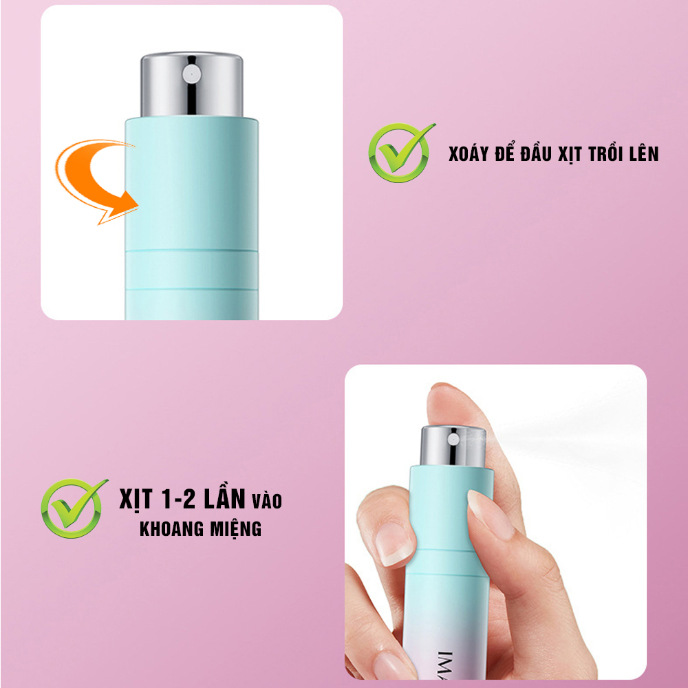 Xịt Thơm Miệng Vị Hoa Quả Dâu ,Nho,CHanh Thơm miệng sạch sẽ thơm tho Sịt thơm miệng giữ mùi lâu